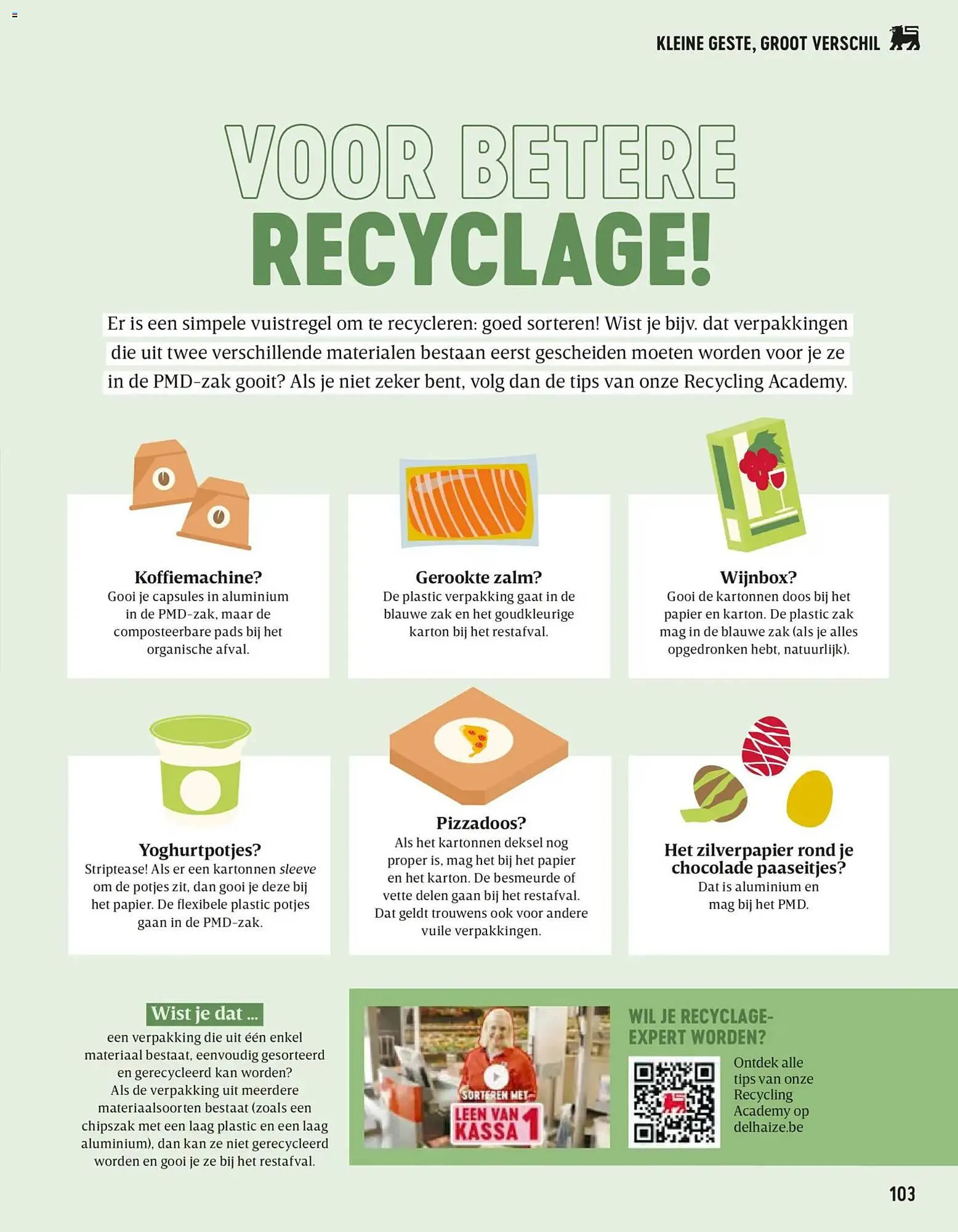 Delhaize magazine van 2 april tot 31 mei 2026 - folder pagina 103