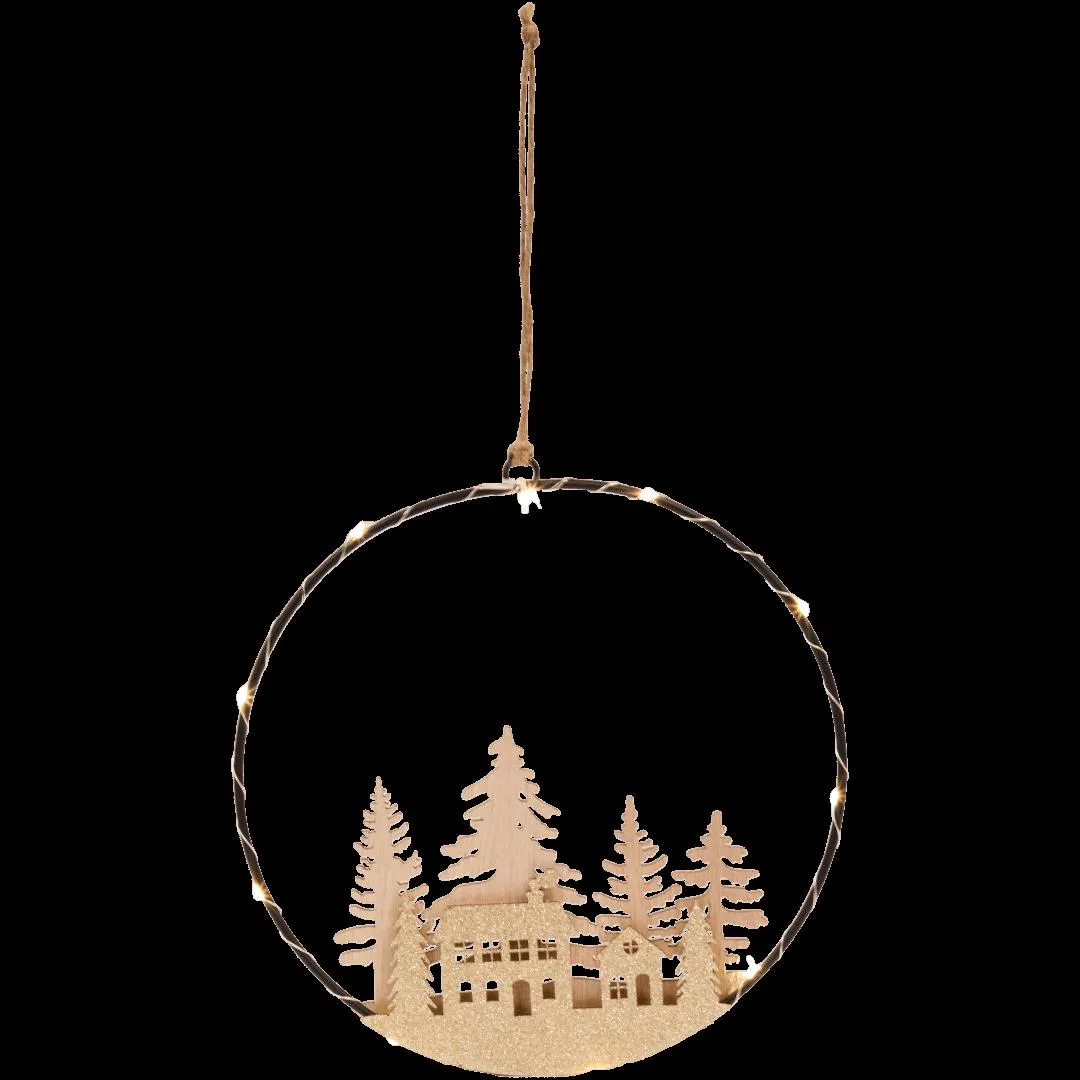 Decoratie ring met licht