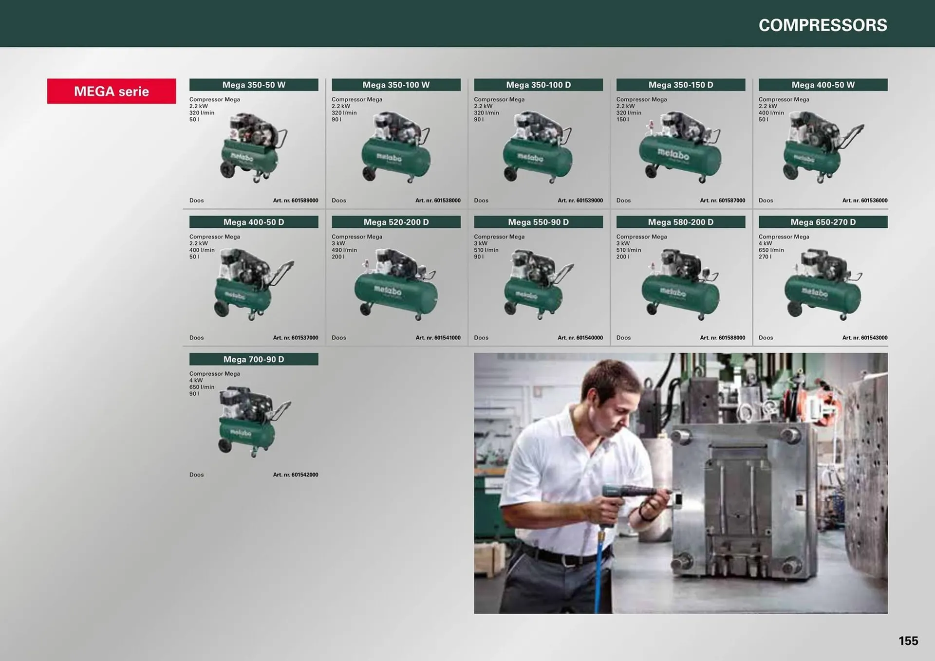 Metabo folder van 7 maart tot 31 december 2024 - folder pagina 155