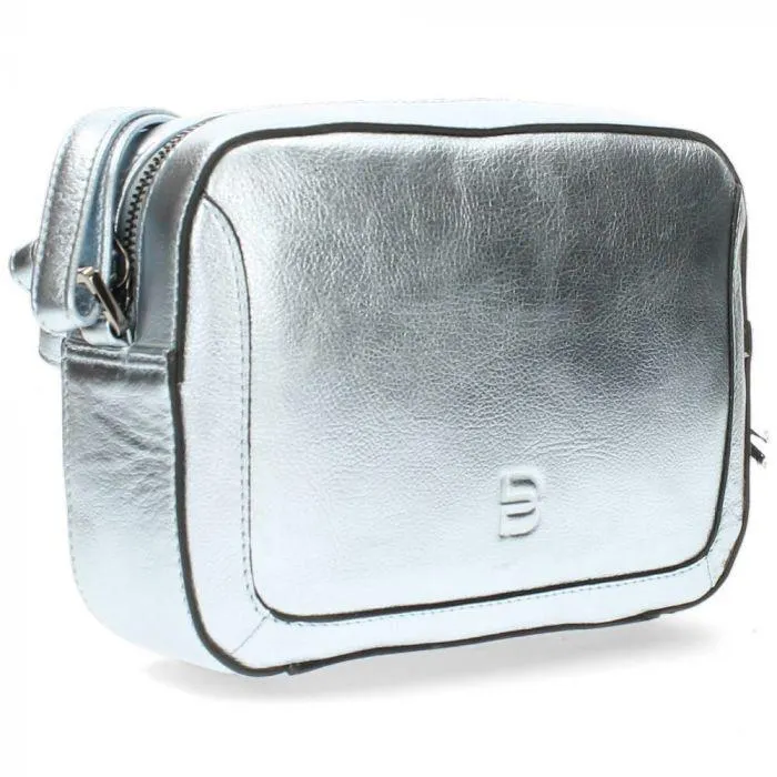 Metallic blauwe crossbody
