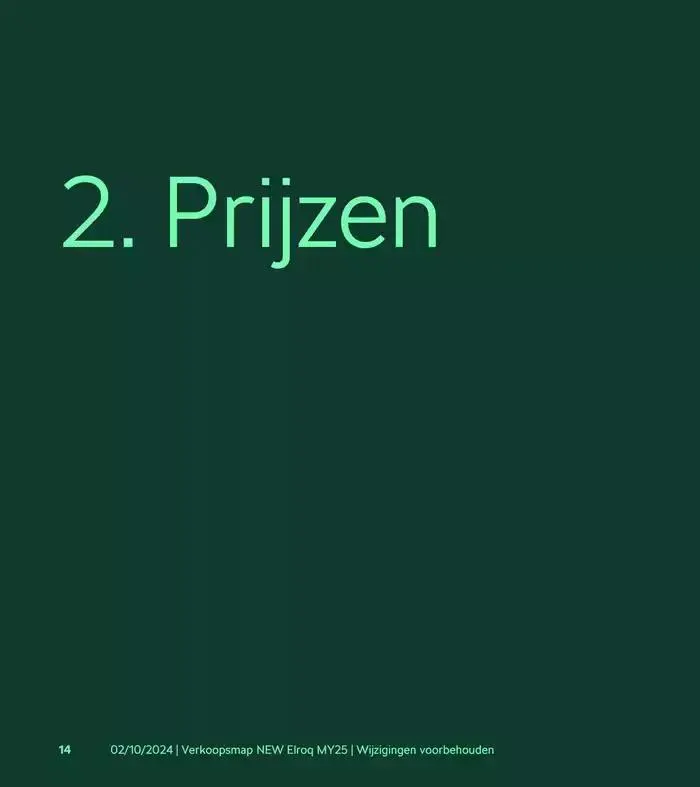 Price List van 31 december tot 31 december 2025 - folder pagina 27