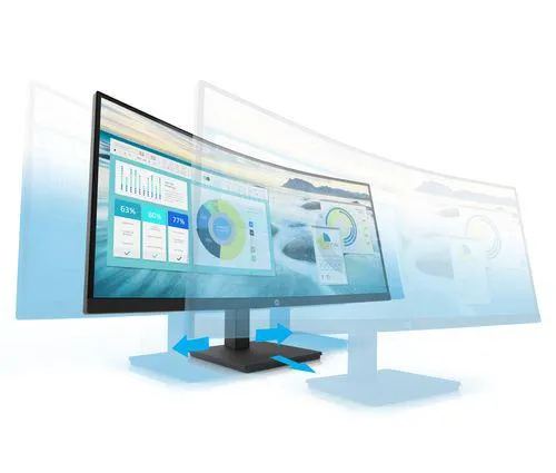 HP P34hc G4 PC-flat panel 86,4 cm (34") 3440 x 1440 Pixels Quad HD LED Zwart