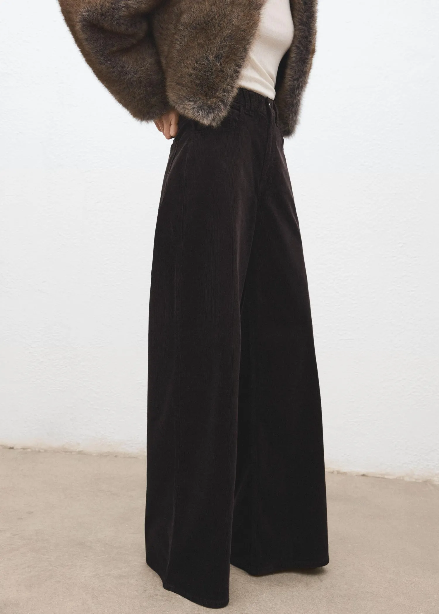 Wideleg corduroy jeans