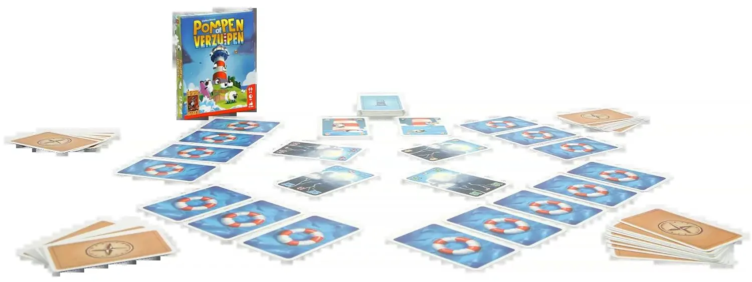 POMPEN OF VERZUIPEN KAARTSPEL 3-5 SP NIEUW 2024