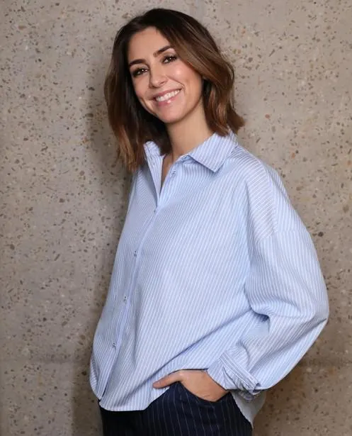 Hemd met strepen, oversized fit