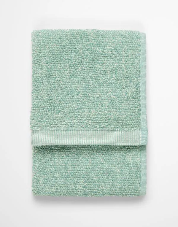 Marc O'Polo Timeless melange Aquamarine Gastendoek