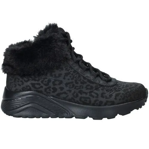 Skechers Uno Lite Veterboots Zwart Meisjes