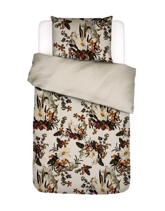 ESSENZA Daffodils Reunited Beachwood white Dekbedovertrekset 140 x 220 cm