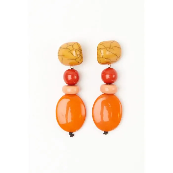 Oorbellen kralen groot