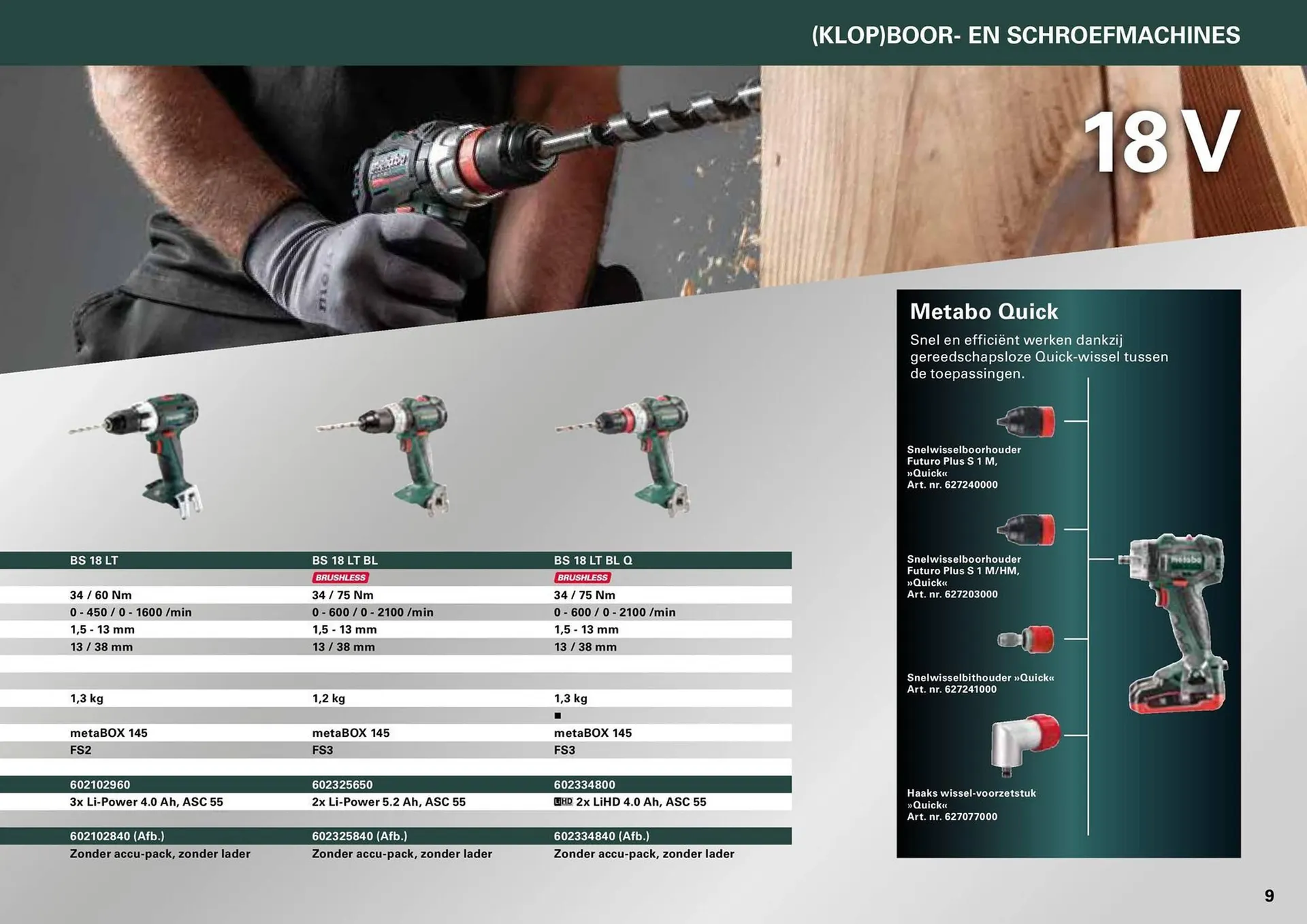 Metabo folder van 7 maart tot 31 december 2024 - folder pagina 9