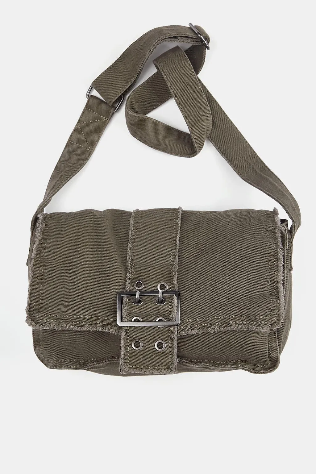 SAC À BANDOULIÈRE TOILE EFFET USÉ