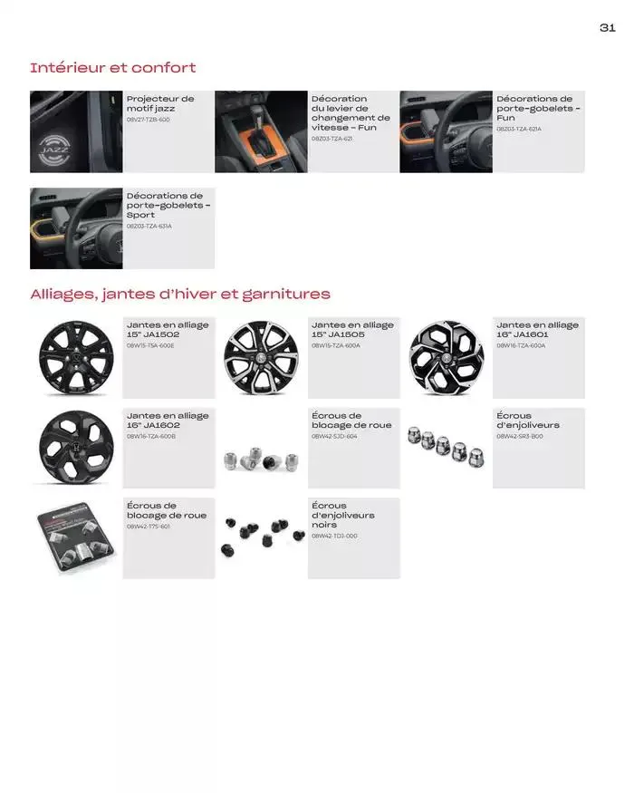 Honda Jazz e:HEV Accessoires van 14 oktober tot 14 oktober 2025 - folder pagina 33