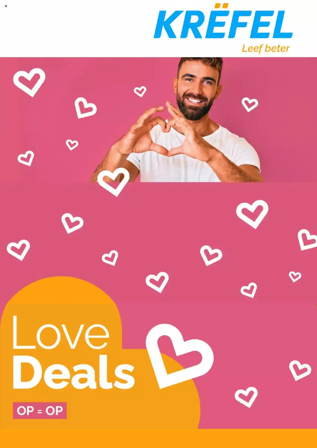 Krëfel folder / publicité van 1 februari tot 31 december 2023 - folder pagina 1