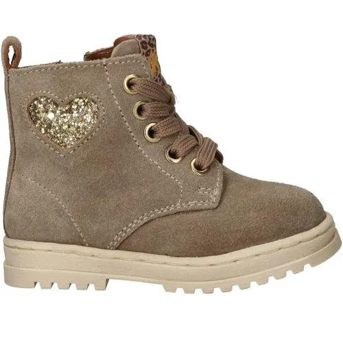 IK-KE Veterboots Beige Meisjes