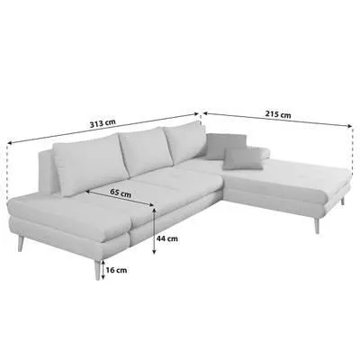 Hoekbank Rewav met slaapfunctie