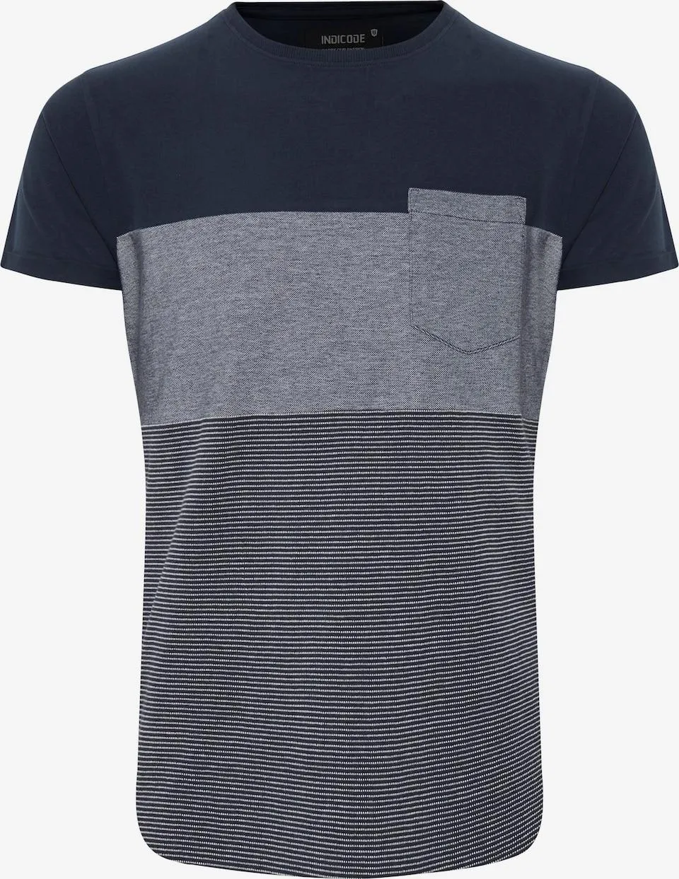 INDICODE JEANS Shirt in Grijs Gemêleerd