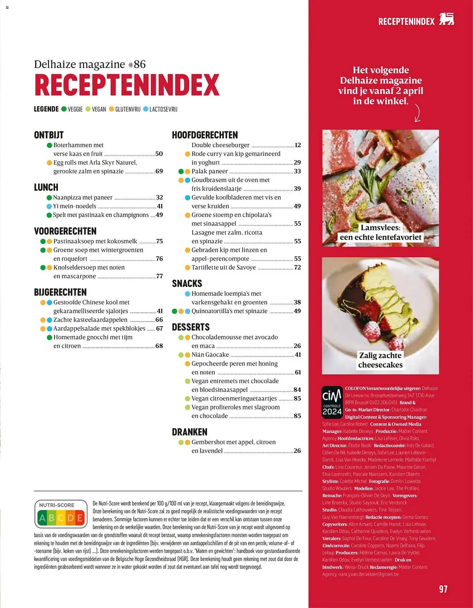 Delhaize magazine van 23 januari tot 31 maart 2026 - folder pagina 97