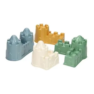 Cavallino Kasteel Zandvormen Pastelkleuren, 4st.