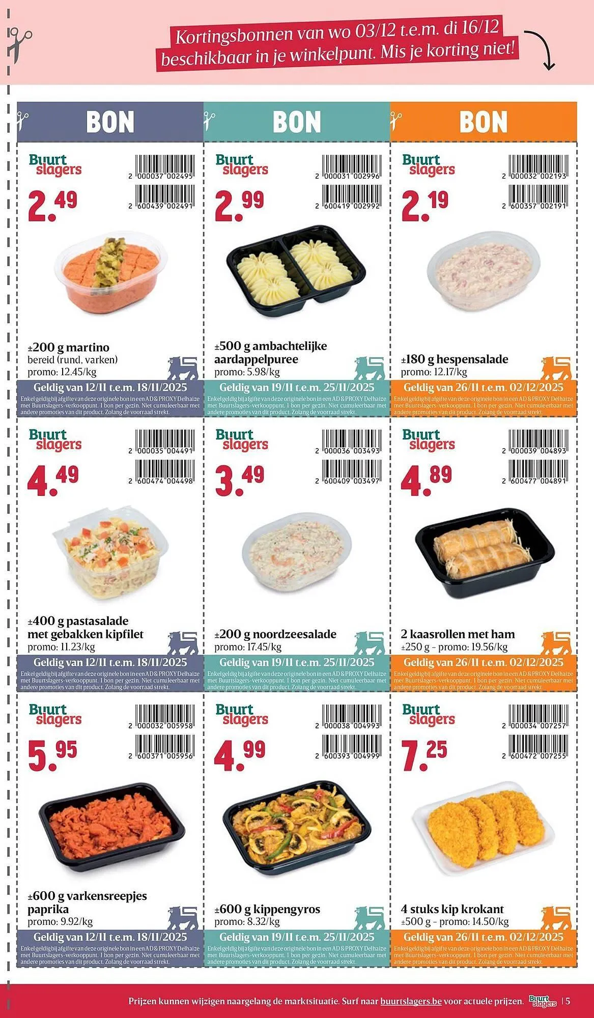 Buurtslagers folder van 22 oktober tot 2 december 2025 - folder pagina 5