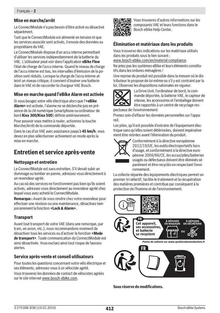 Electric Bike Manual van 12 februari tot 12 augustus 2025 - folder pagina 412