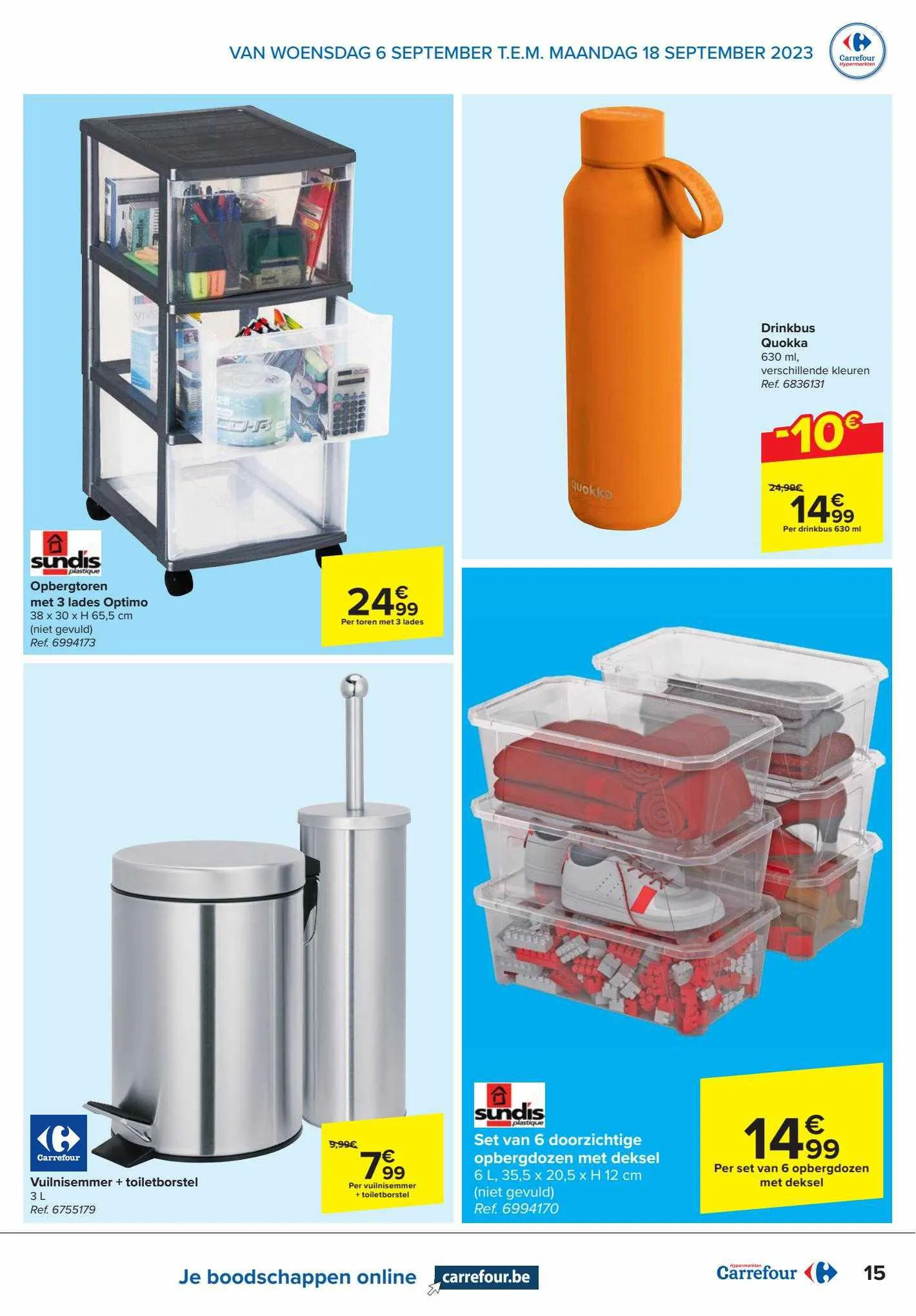 Carrefour Express Folder van 15 september tot 15 september 2023 - folder pagina 15