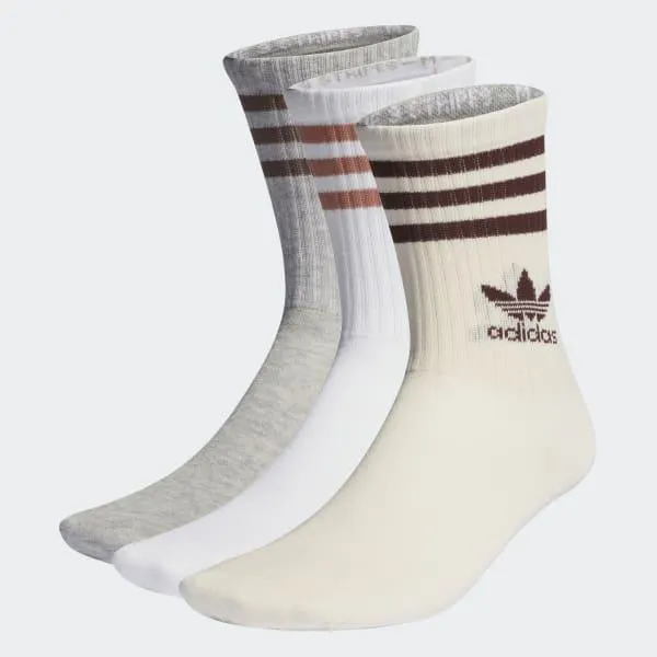 Mid Cut Crew Socks 3 Pairs