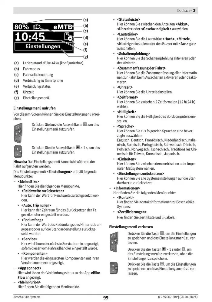 Electric Bike Manual van 12 februari tot 12 augustus 2025 - folder pagina 99