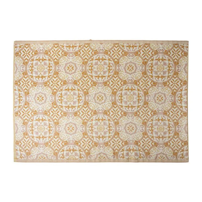 Buitenkleed cirkels - geel/oranje - 160x230 cm