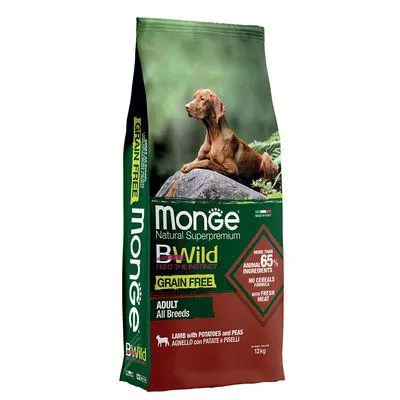 Monge Bwild Grain free Toutes les races Agneau avec pommes de terre et pois