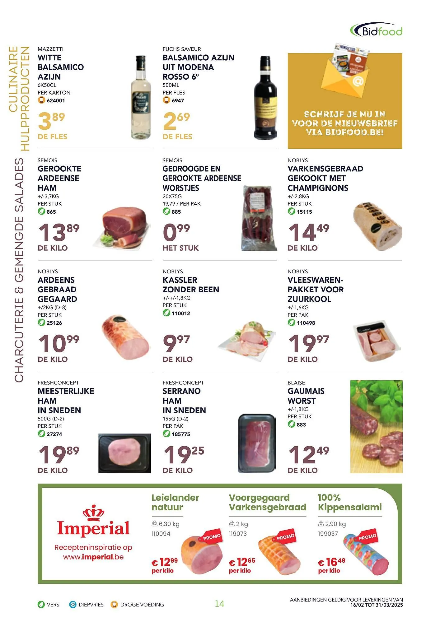 Bidfood folder van 16 februari tot 31 maart 2025 - folder pagina 14