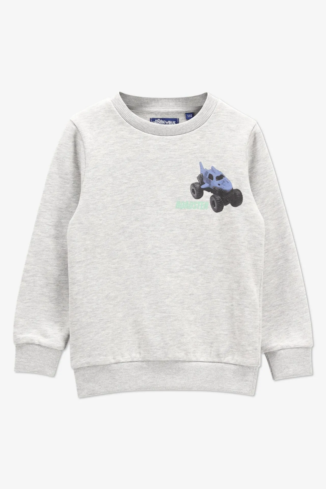 Lichtgrijze sweater 'Roadster'