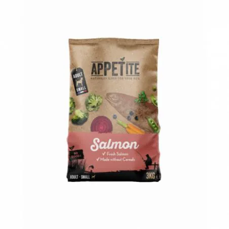 APPETITE CROQUETTES SANS CÉRÉALES PETIT CHIEN SAUMON ADULTE 3KG