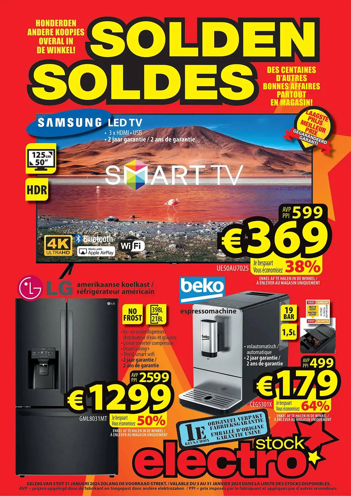 ElectroStock folder van 3 januari tot 31 januari 2024 - folder pagina