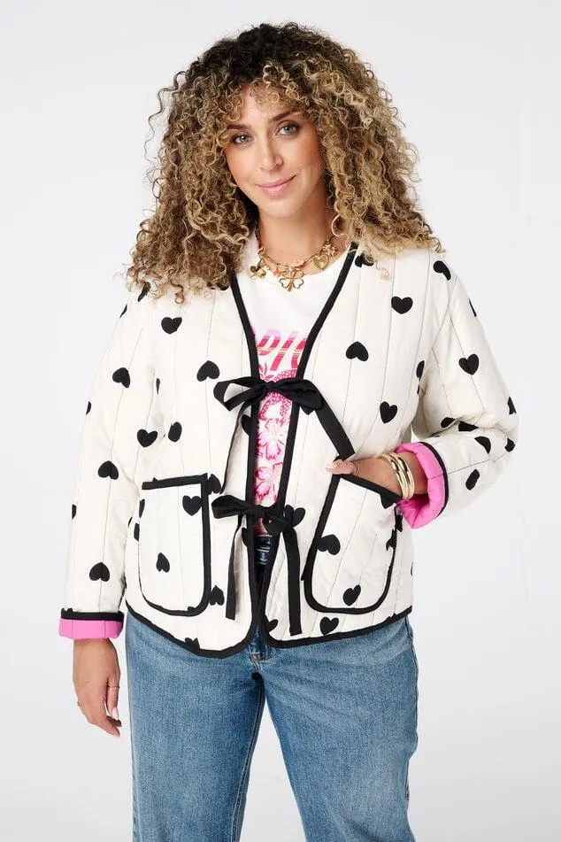 Reversible jasje met print