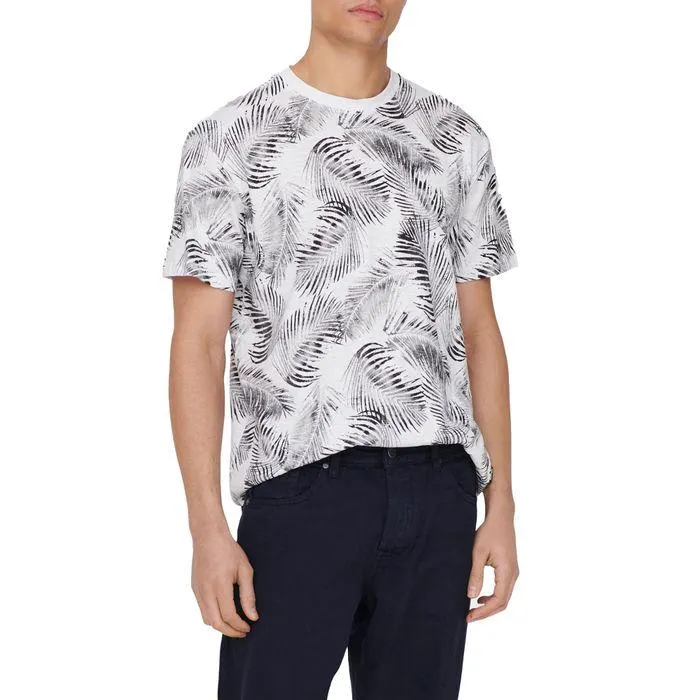Perry Life Regular Leaf AOP Shirt Heren
