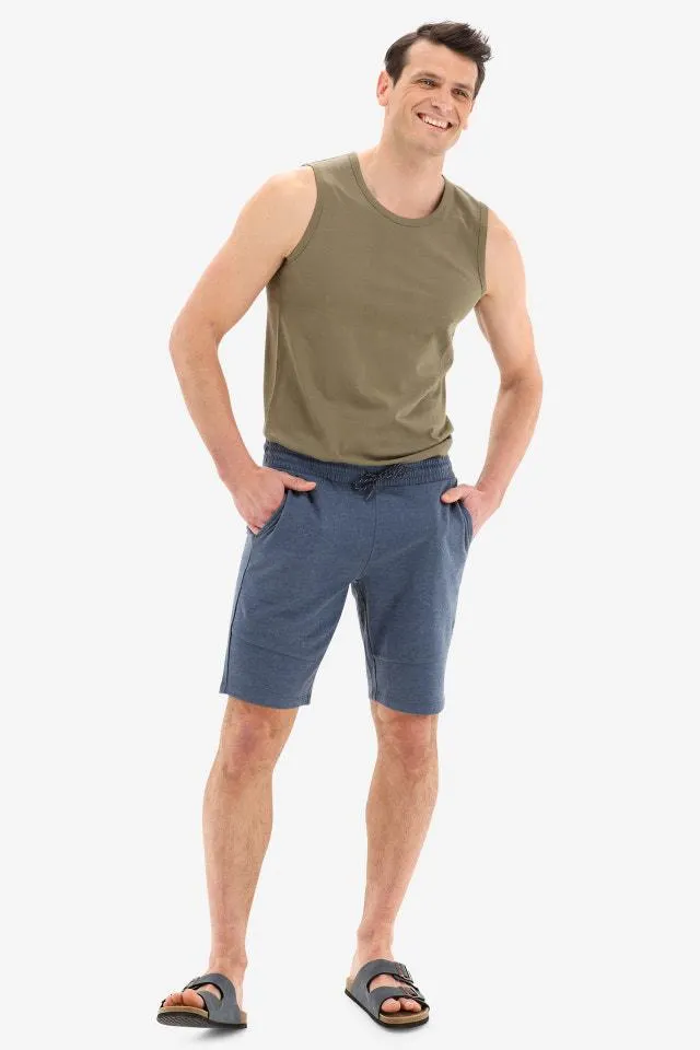 Marineblauwe joggingshort