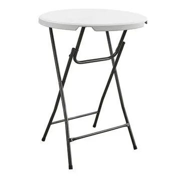 Bartafel Ø 80 x 110 cm wit