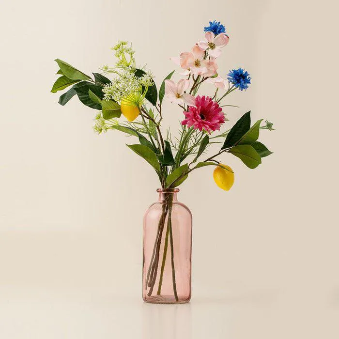 Boeket Sorrento | Zijde bloemen | Incl vaas