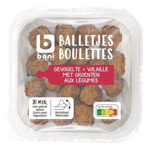 boulettes volaille aux légumes