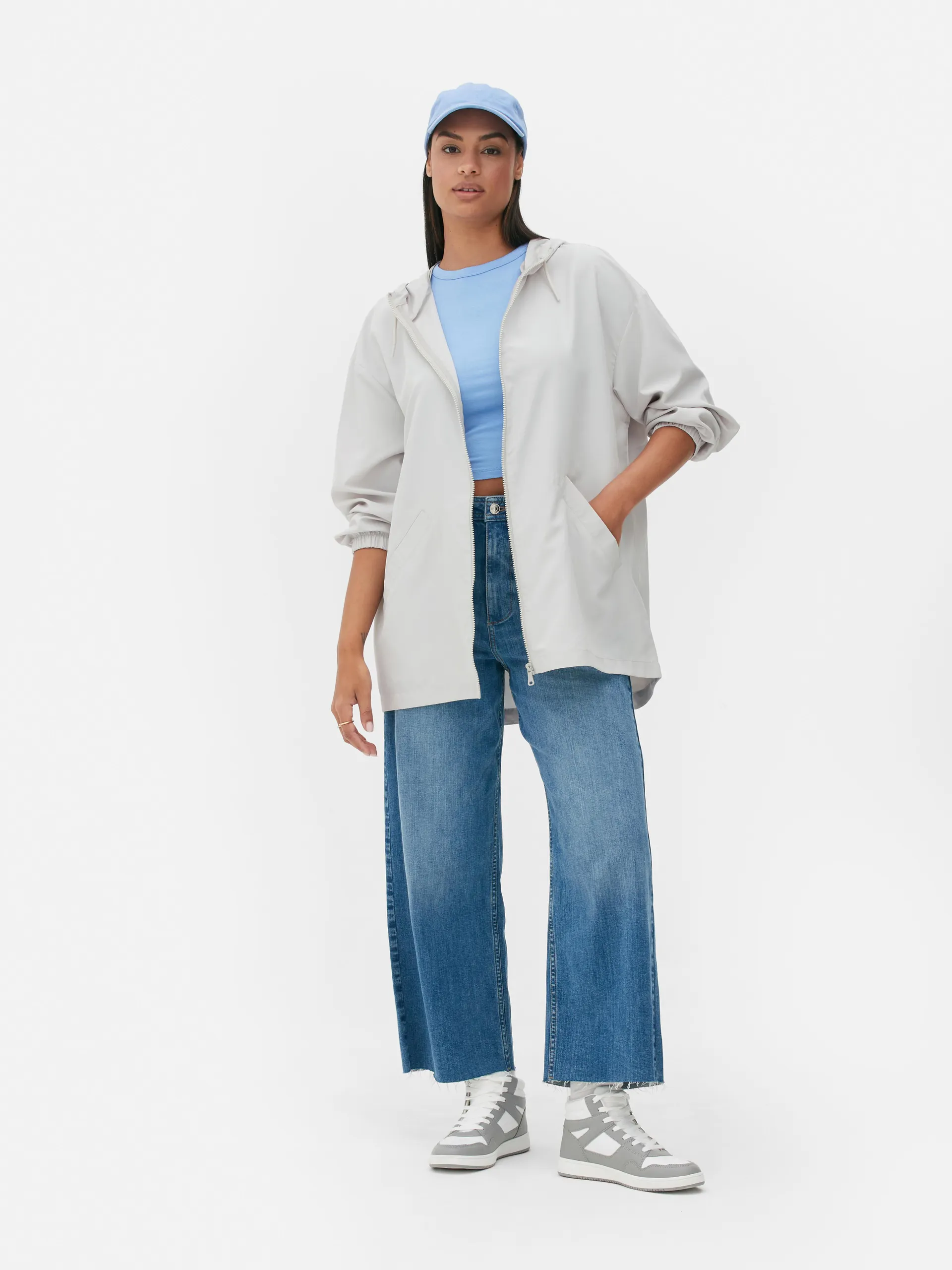 Parka imperméable légère à capuche