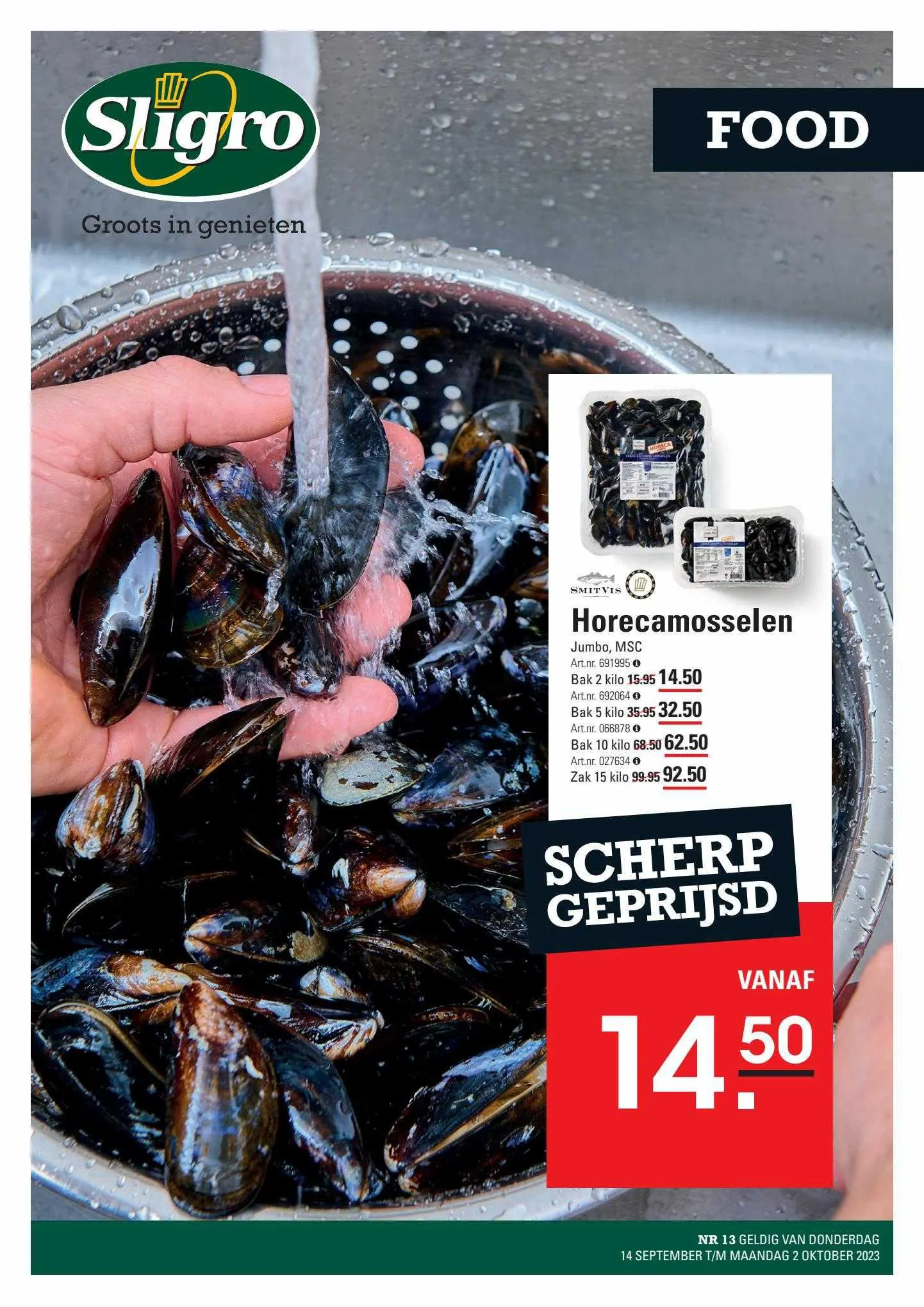 Sligro Folder van 13 september tot 31 december 2023 - folder pagina 1