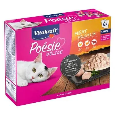 Vitakraft Poésie DéliSauce paquet mix Pouch 6 x 85 g