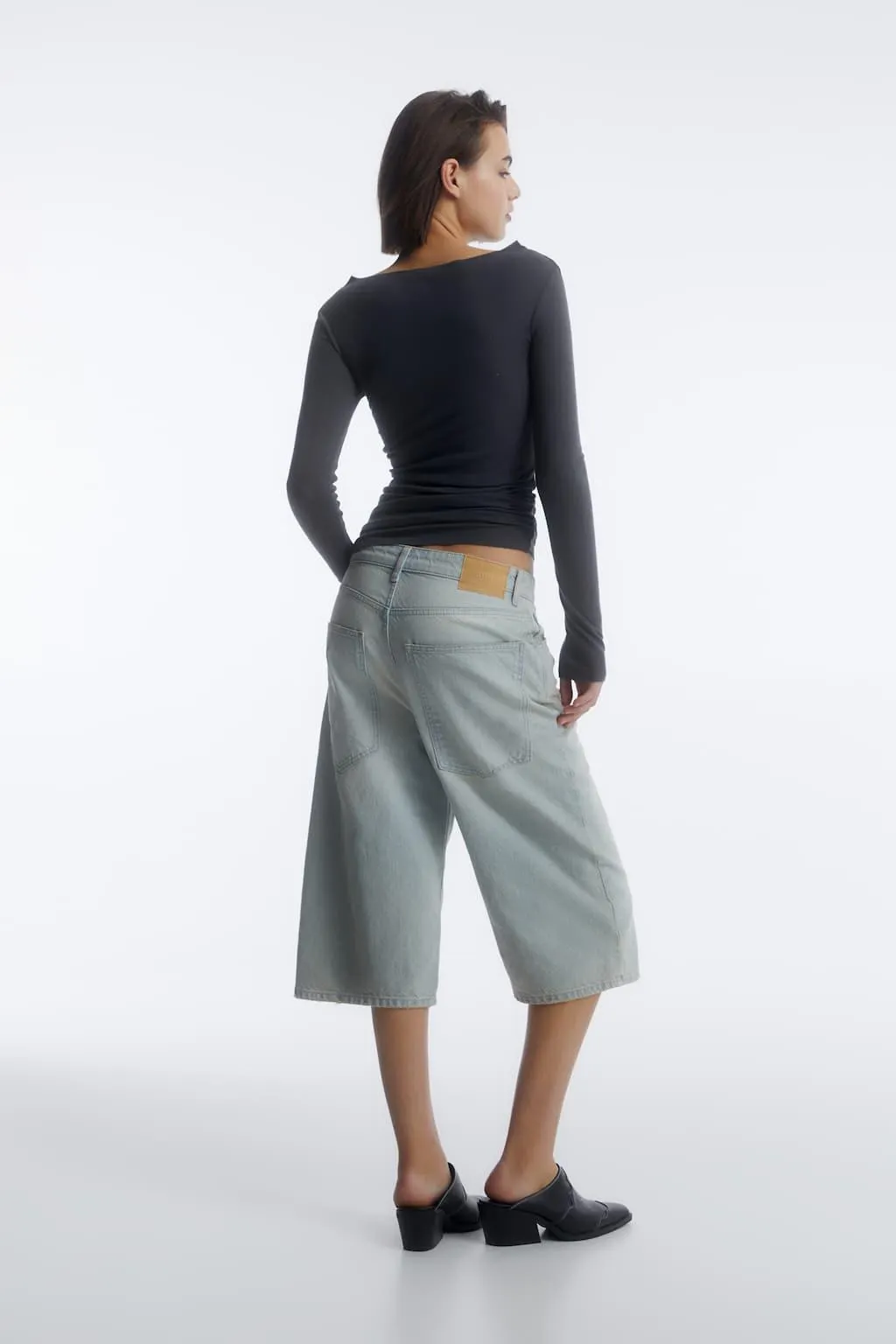 LONG SLEEVE SEMI-SHEER T-SHIRT