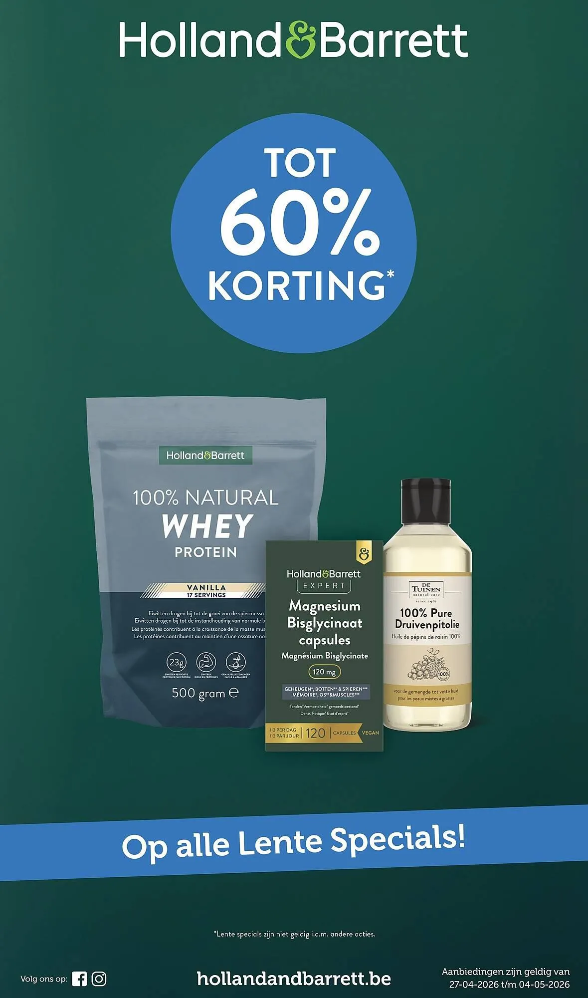 Holland & Barrett folder van 27 april tot 4 mei 2026 - folder pagina 1
