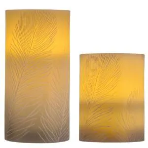 Waskaarsen Cosy Feather (set van 2)
