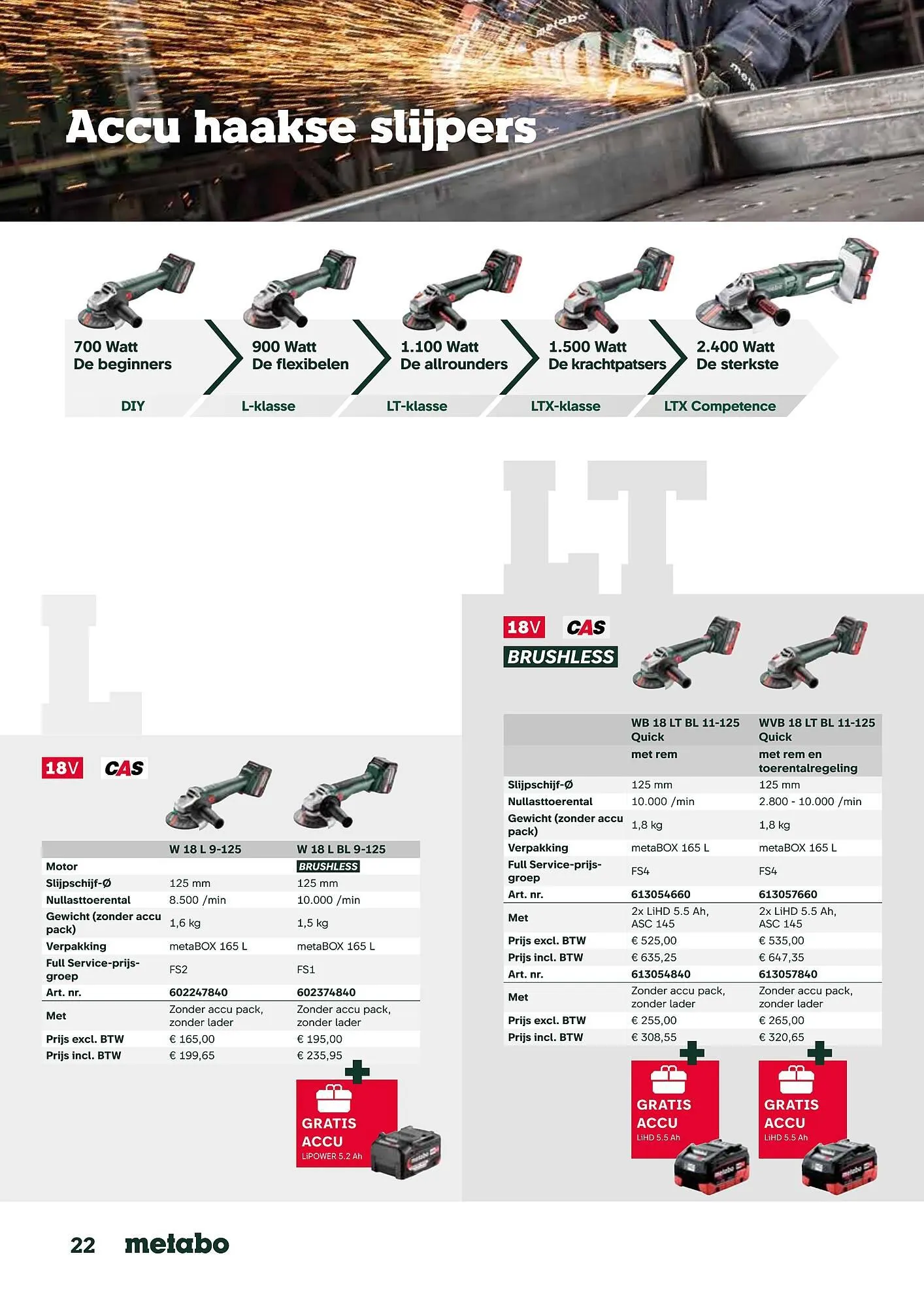 Metabo folder van 17 september tot 31 maart 2026 - folder pagina 22