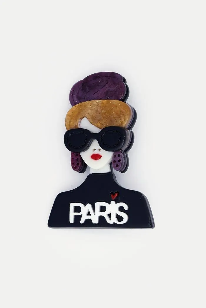 Broche elegante vrouw of dier