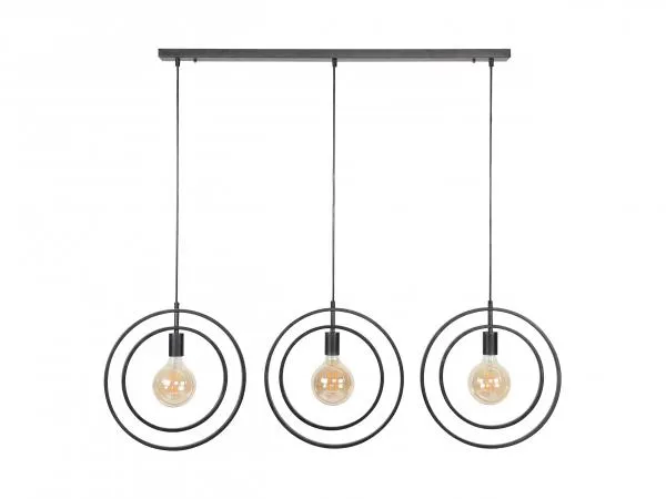 RICHTER YOUNG DESIGN Hanglamp TURN 3x - Charcoal