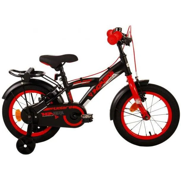 Volare Thombike Kinderfiets - Jongens - 14 inch - Zwart Rood - Twee Handremmen