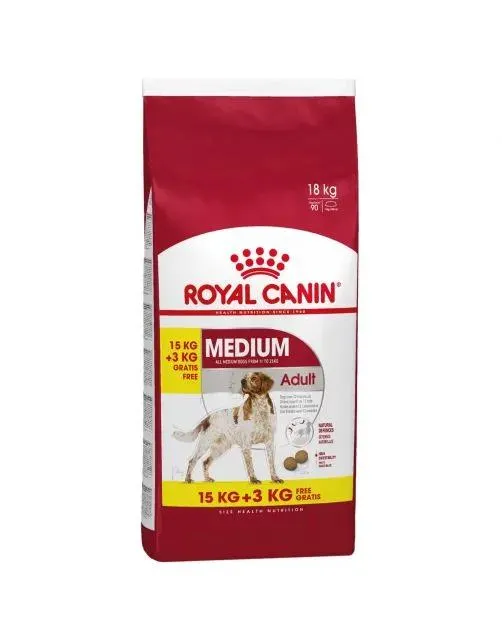 Royal Canin Medium Adult - Hondenvoer - 15+3 kg Bonusbag
